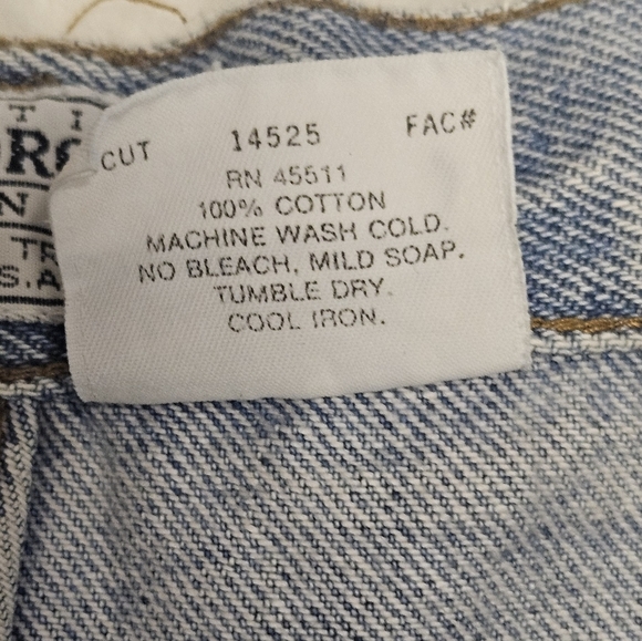 Vintage Stanley Morgan High Waist Denim Shorts light washed size 16 - Picture 10 of 12